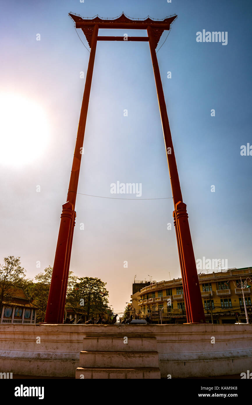 Il gigante swing, sao ching cha, a Bangkok Foto Stock
