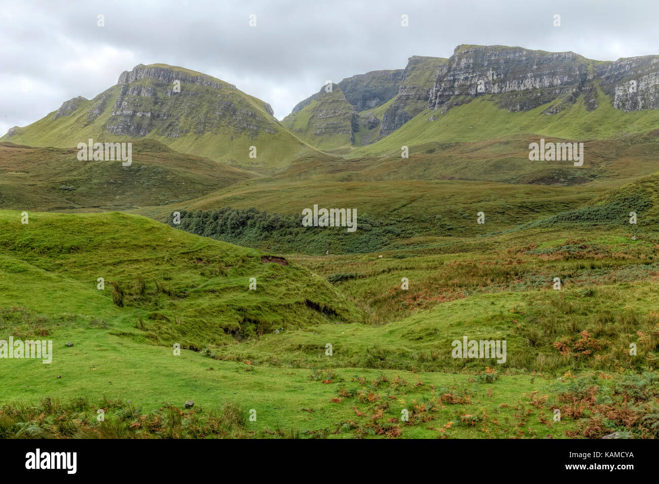 Quiraing, Isola di Skye, Scozia, Regno Unito Foto Stock