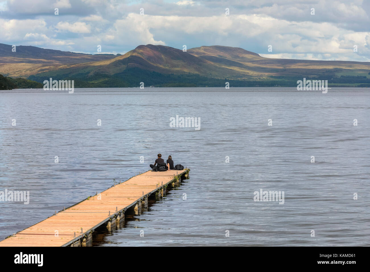 Loch Lomond, Trossachs, Scozia, Regno Unito Foto Stock