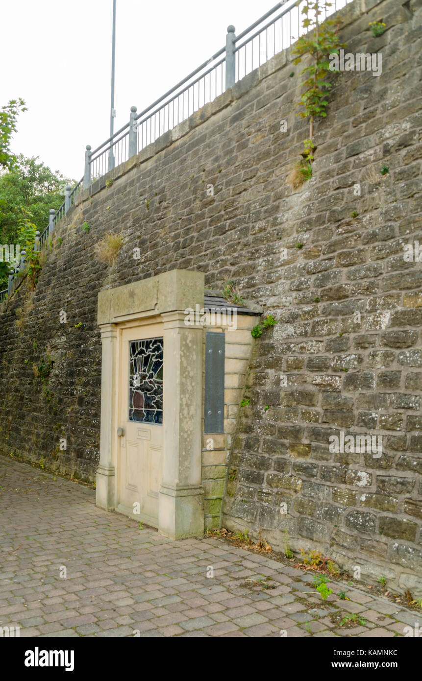 "Passando attraverso l' arte pubblica (1997) da Wilbourn, Fisher e Knowles, situata a Sunderland Marina, Roker, Sunderland Foto Stock