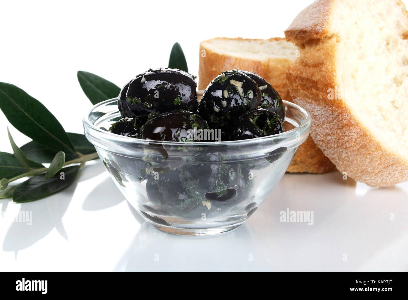 Geesthacht, olive con pane, oliven mit brot Foto Stock