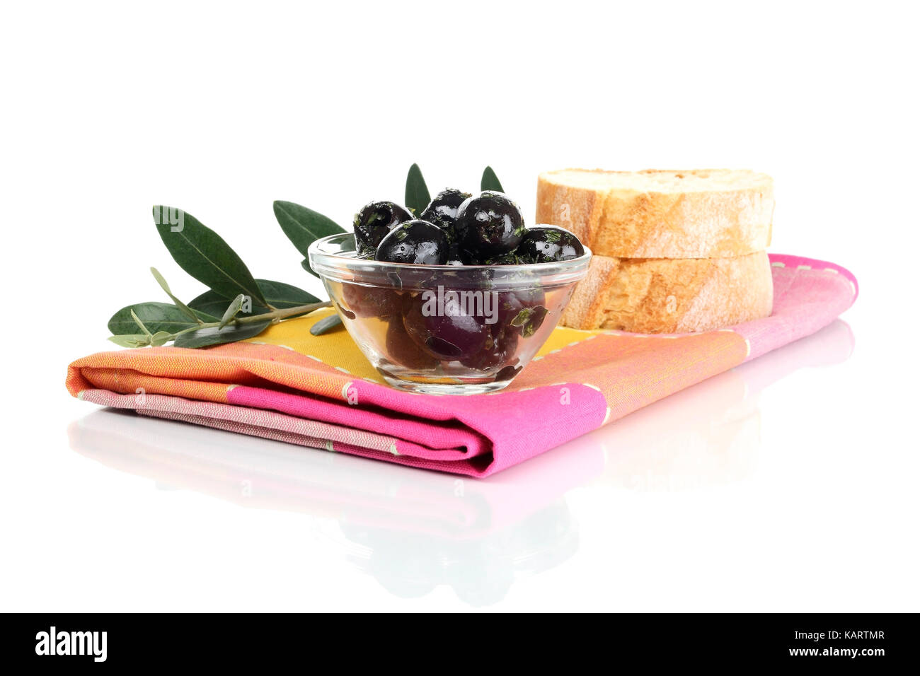 Geesthacht, olive e pane, oliven und brot Foto Stock