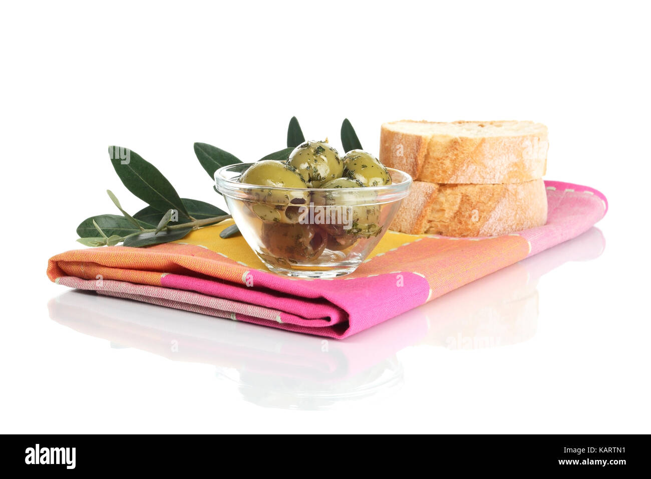 Geesthacht, olive e pane, oliven und brot Foto Stock