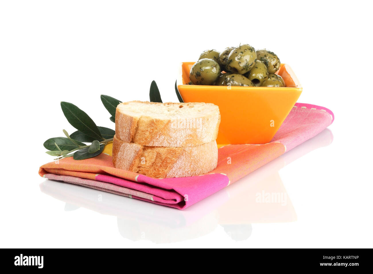 Geesthacht, olive e pane, oliven und brot Foto Stock