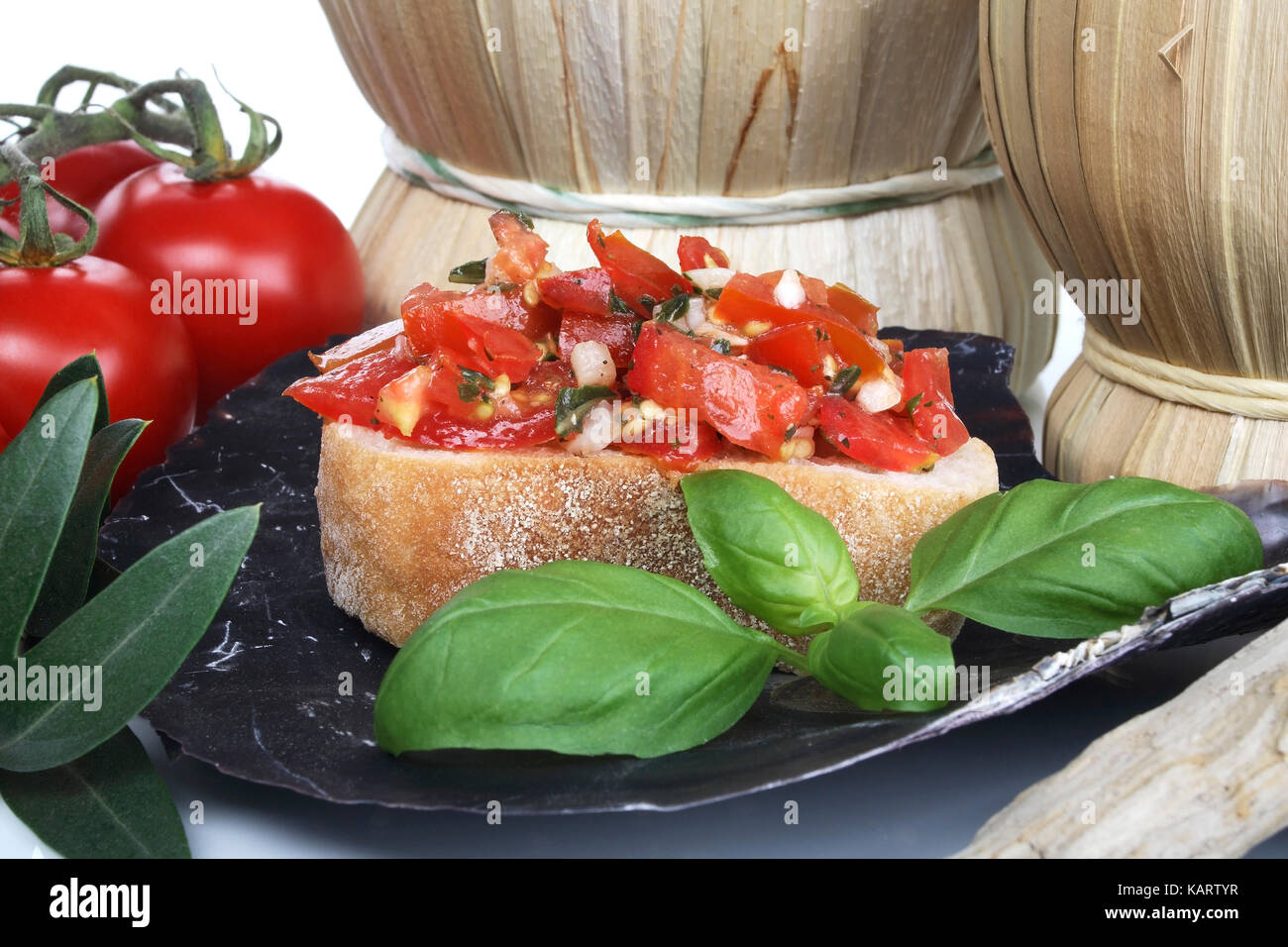 Geesthacht, bruschette Foto Stock