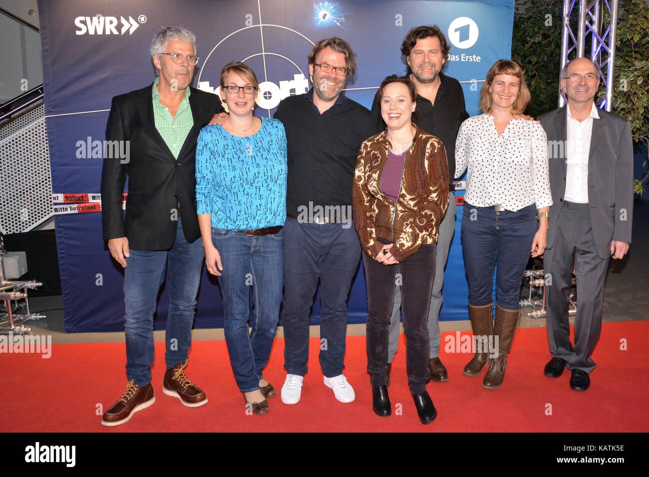 Freiburg, Germania, 26 settembre 2017, prima 'Schwarzwald Tatort - Goldbach' Credit: Mediensegel/Alamy Live News Foto Stock