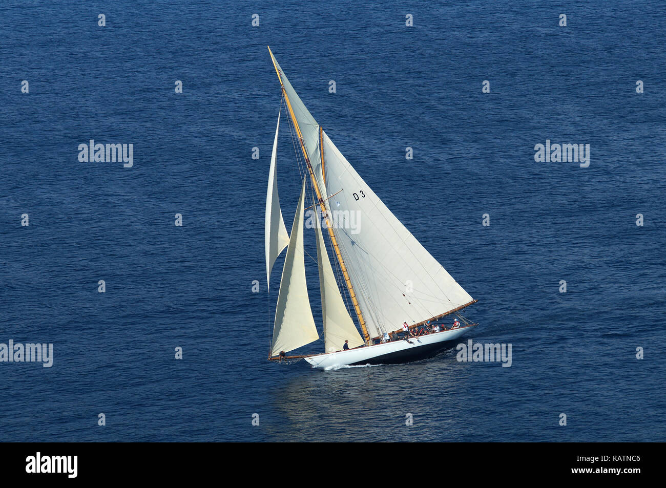 Cannes. 27 settembre, 2017. Le regates royales in Costa Azzurra è un incontro dei migliori iconico yacht del Mediterraneo. Credito: southmind/alamy live news Foto Stock