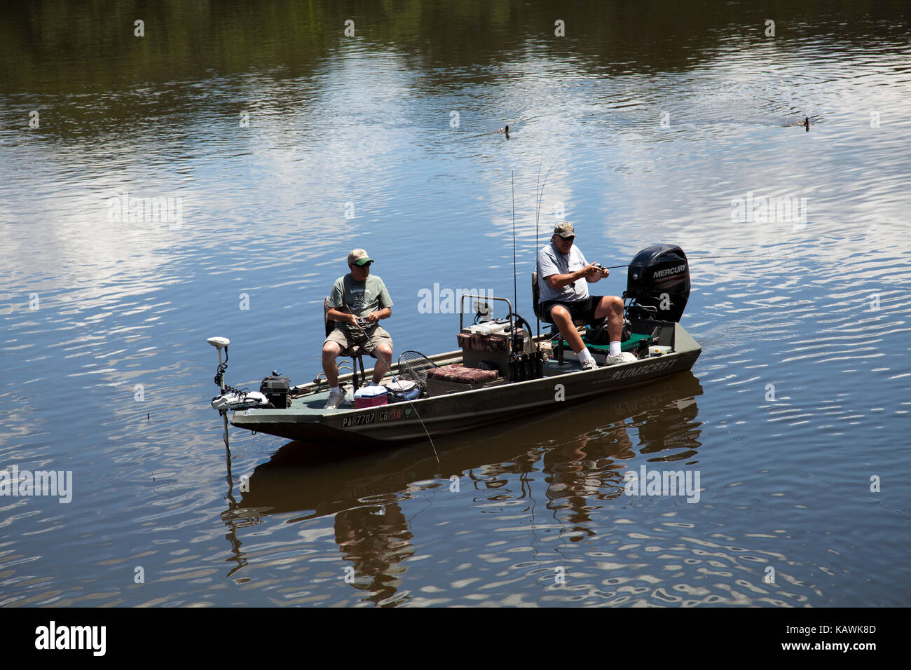 La pesca in Delaware a nuova speranza comune - CONTEA DI BUCKS - USA Foto Stock