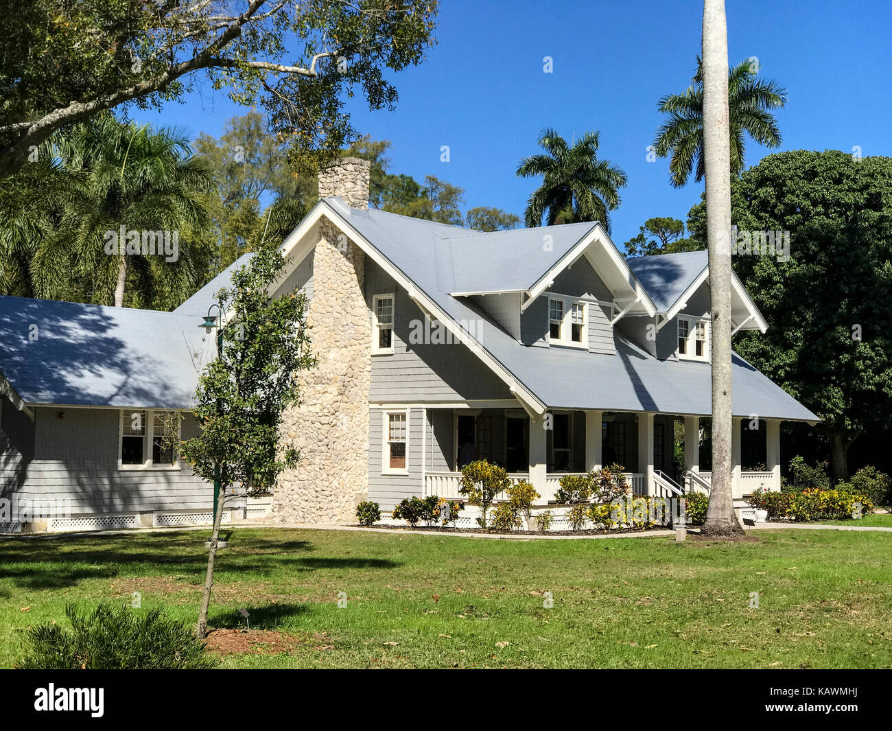 Ft. Myers, Florida, Stati Uniti d'America. Henry Ford House, Edison e Ford Winter Estates. Per solo uso editoriale. Foto Stock