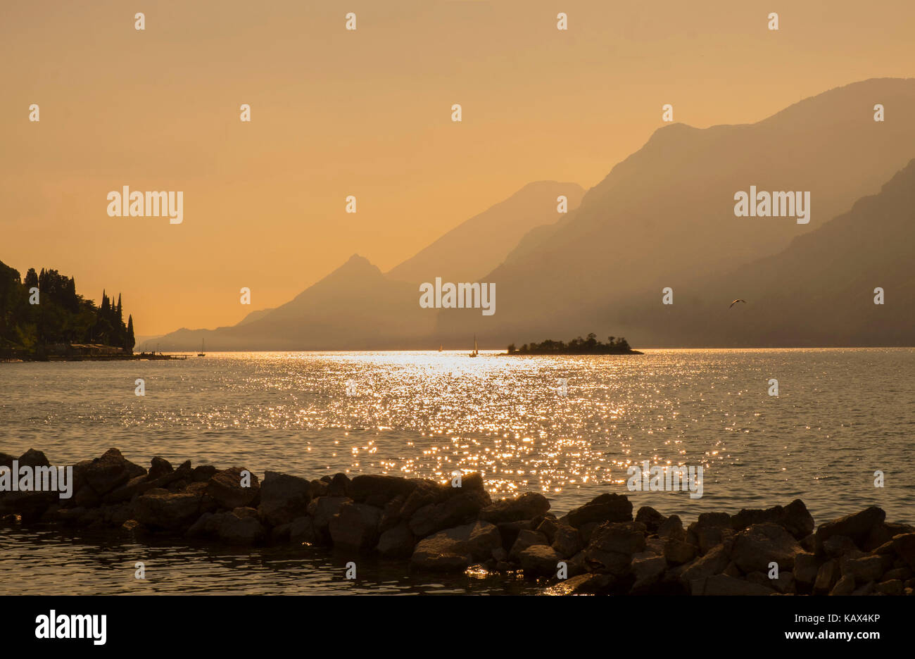 Lago di Garda Foto Stock