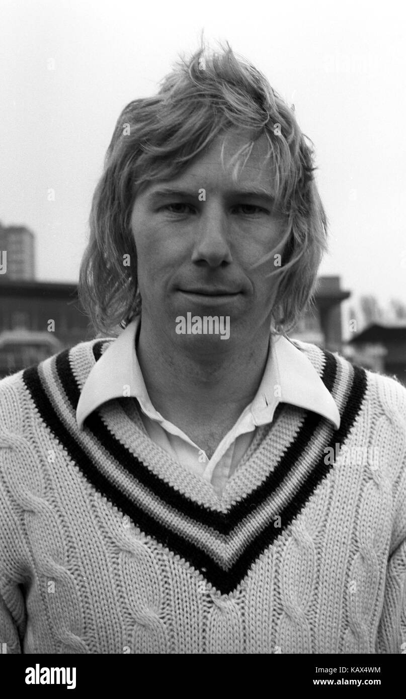 Peter lewington, warwickshire County Cricket Club. Foto Stock