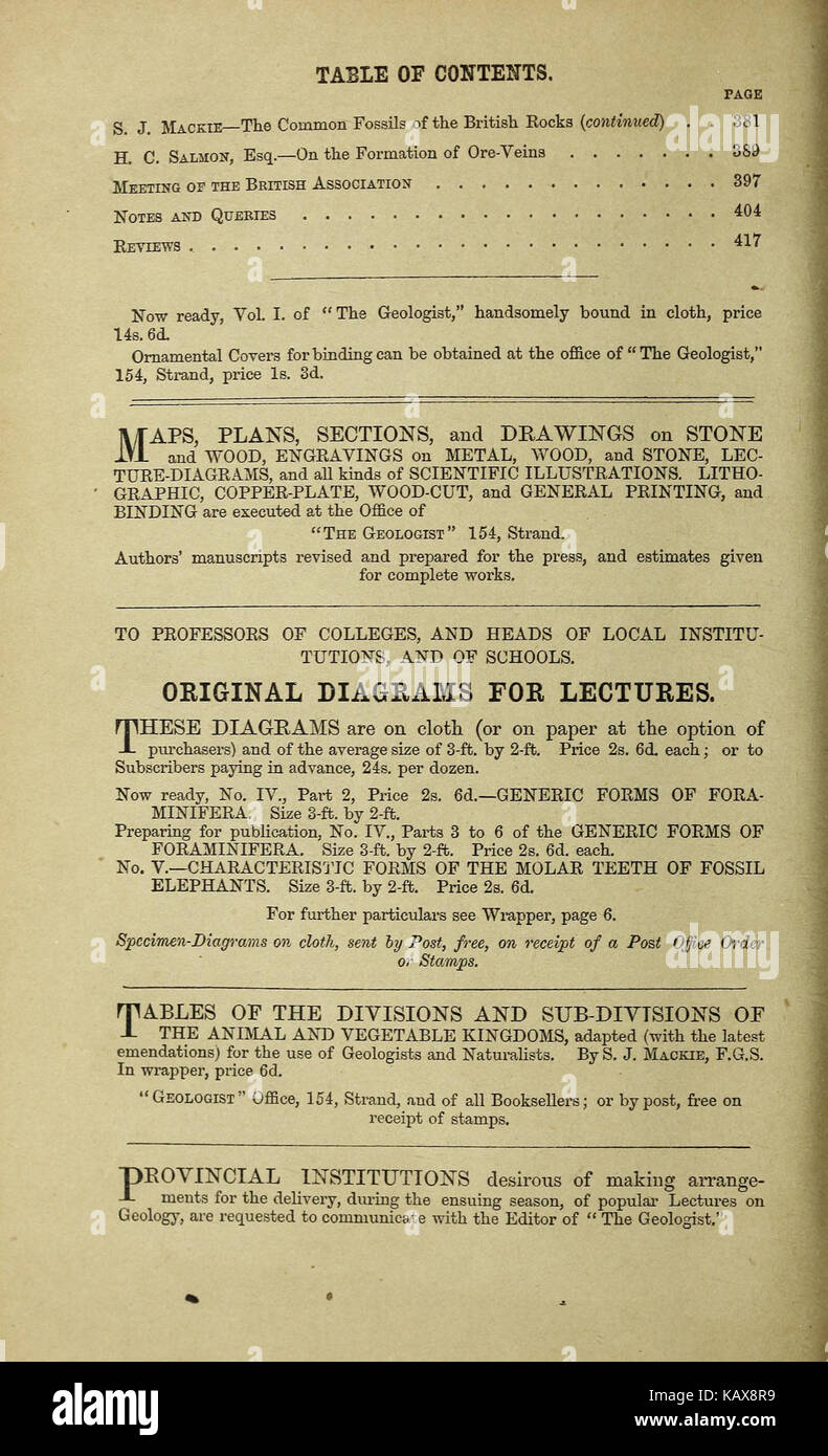 Questa immagine presenta un ritratto o una rappresentazione di un geologo, potenzialmente collegato a uno specifico contesto storico o scientifico. Sottolinea il ruolo dell'individuo nel campo della geologia, concentrandosi possibilmente sul loro lavoro o contributi agli studi geologici. Foto Stock