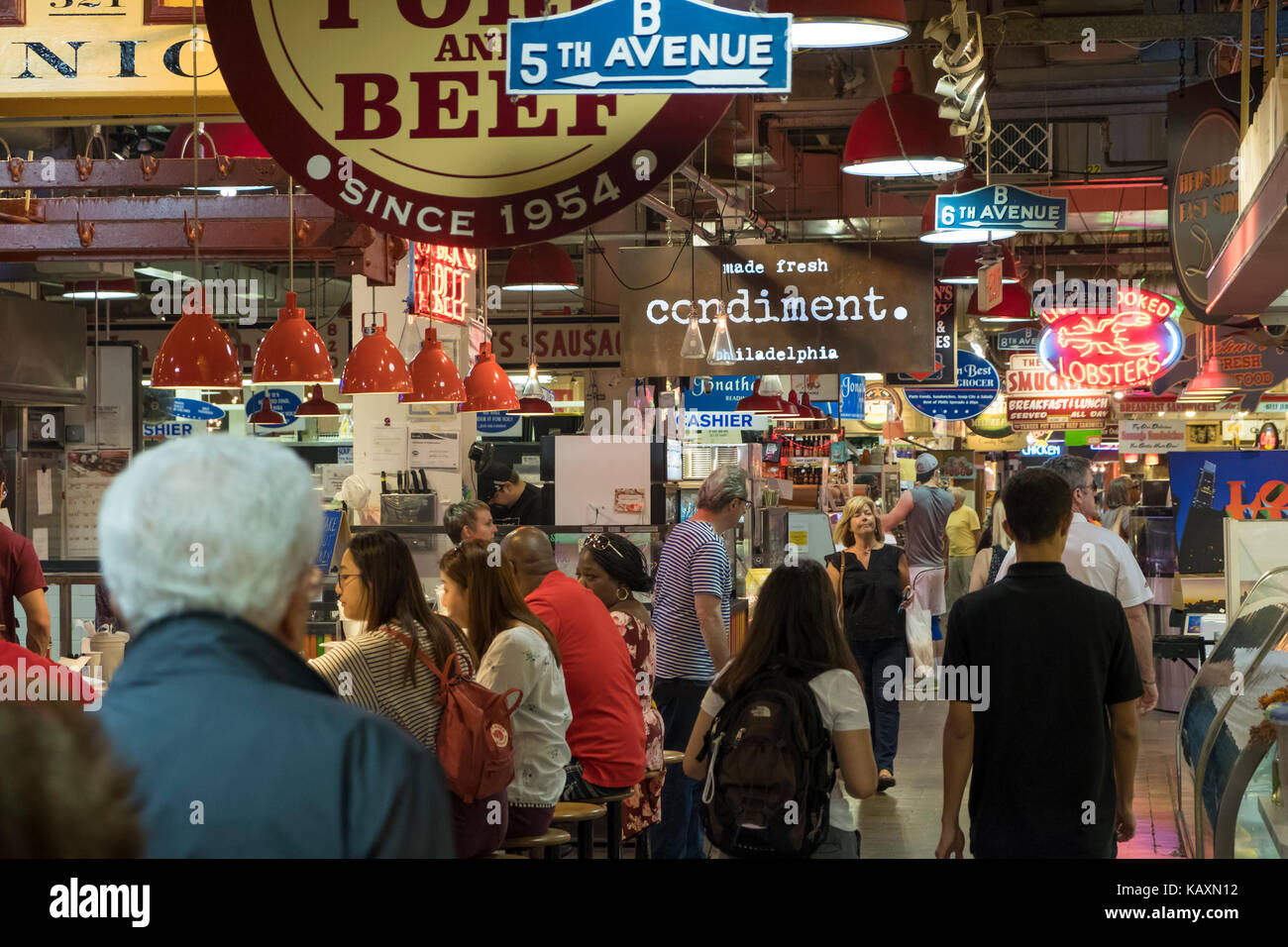 Reading Terminal Market, Philadelphia, PA, Stati Uniti d'America Foto Stock