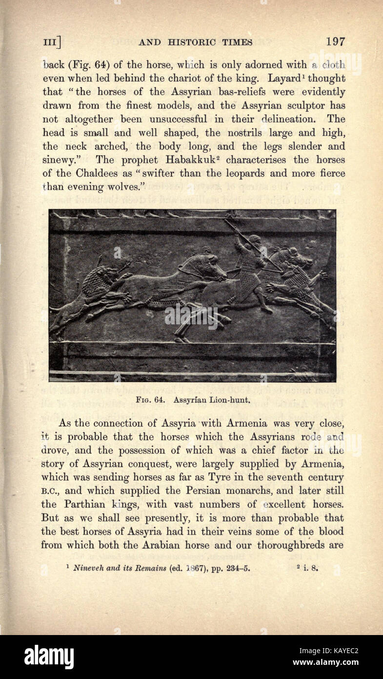 Pagina 197 di "The Origin and Influence of the Thoroughbred Horse" (l'origine e l'influenza del cavallo purosangue) discute lo sviluppo, l'allevamento e l'impatto dei cavalli purosangue sui moderni sport equini, comprese le corse e la storia dell'allevamento. Foto Stock