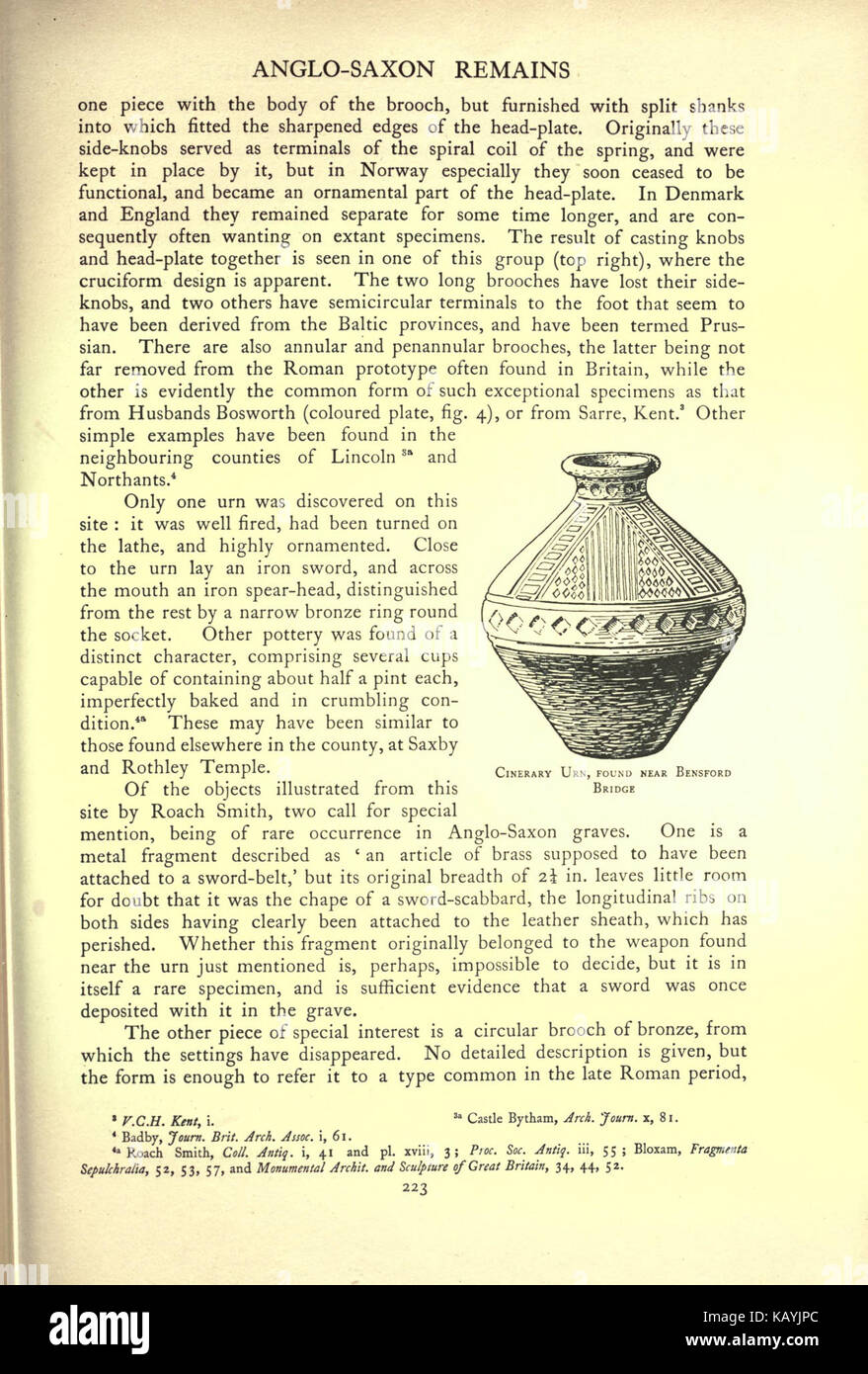 La storia di Victoria della contea di Leicester (pagina 223) BHL18789880 Foto Stock