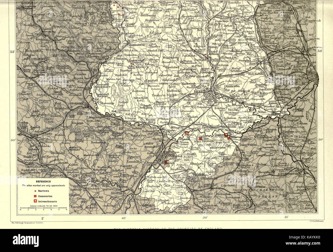 La storia di Victoria della contea di Derby BHL22113770 Foto Stock