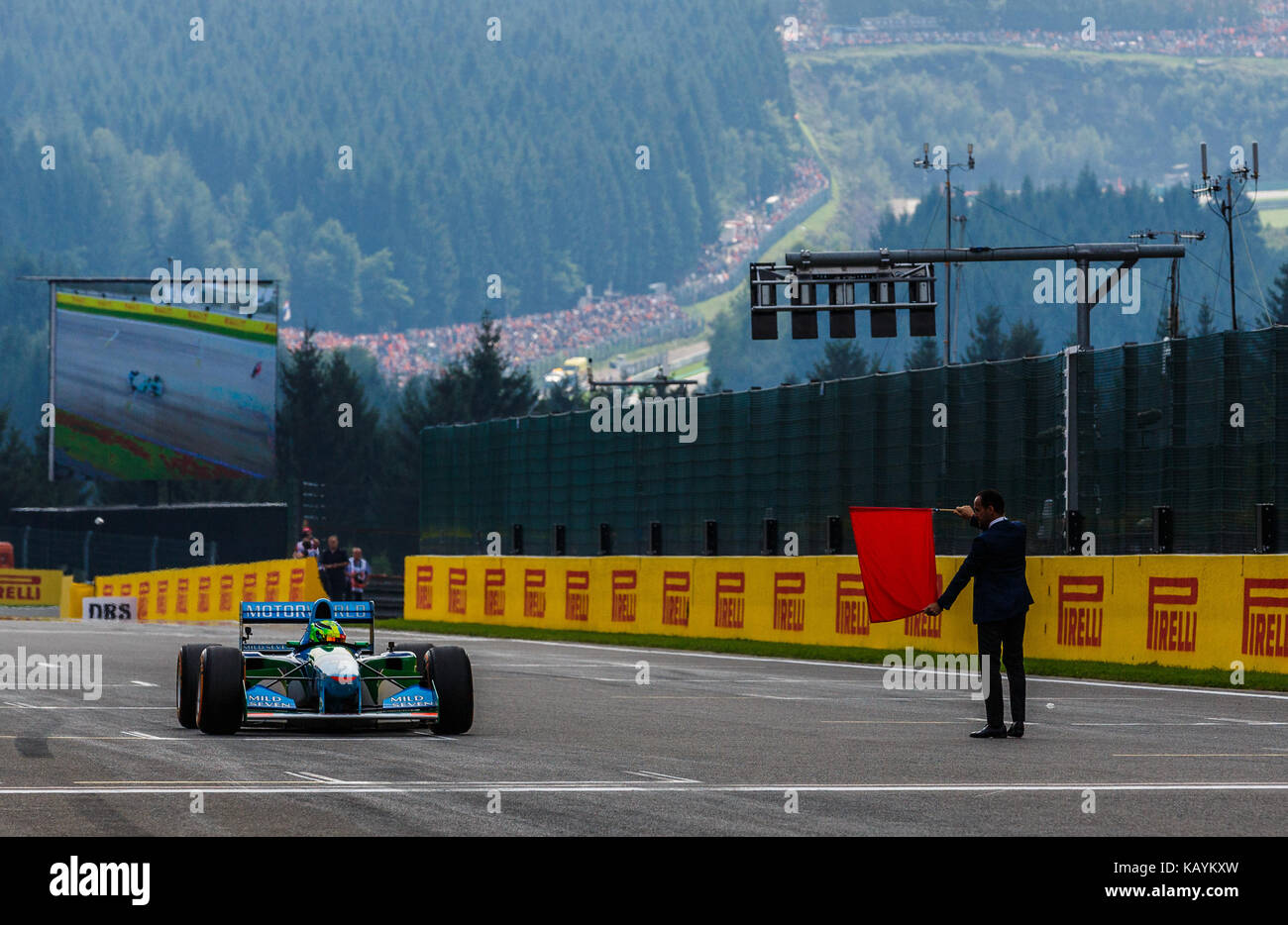 Gran Premio di Formula uno belga - gara di gara con: Mick SCHUMACHER dove: Stavelot, Ardenne, Belgio quando: 27 ago 2017 credito: ATP/WENN.com Foto Stock