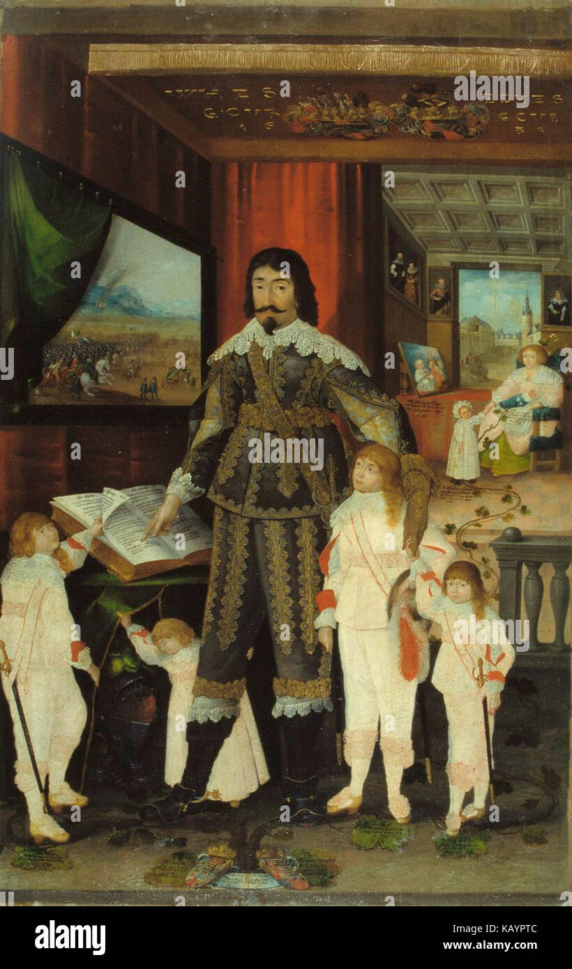 Guglielmo duca di Saxe Weimar e famiglia Foto Stock