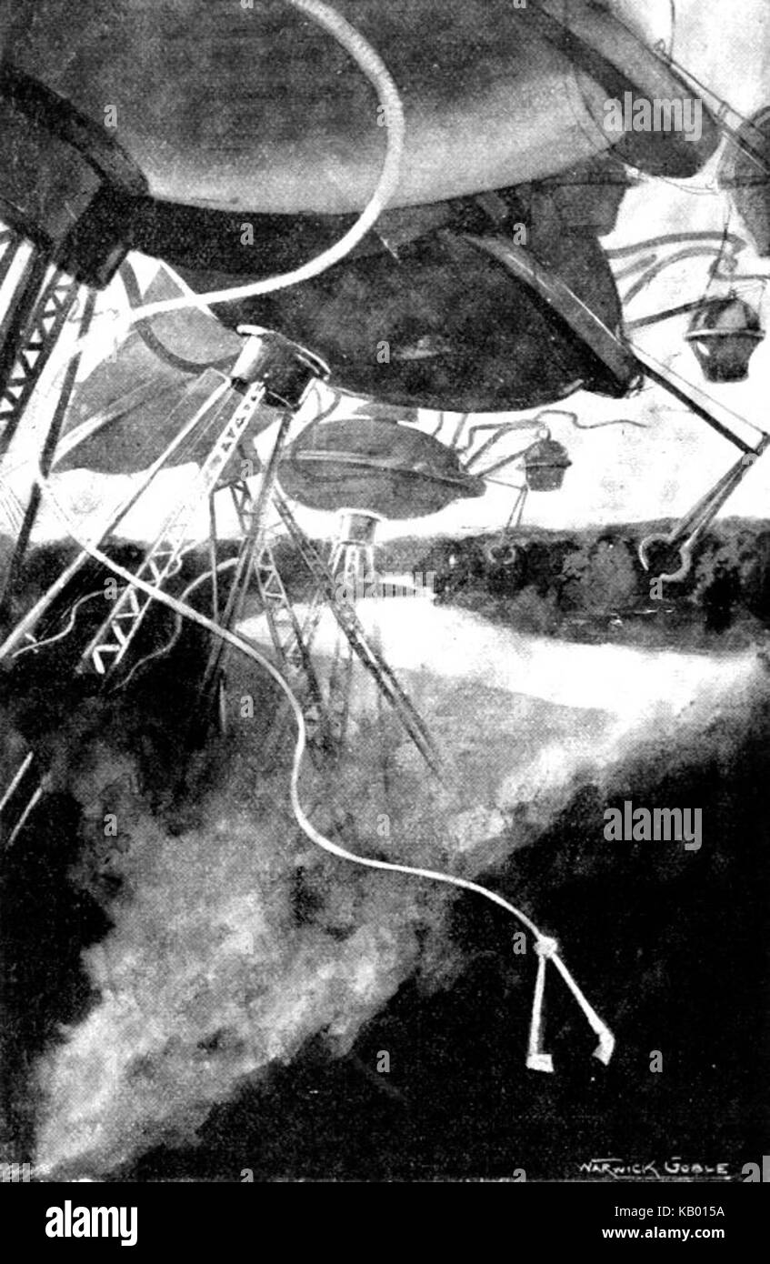 La guerra dei mondi illustrazione pearson Foto Stock