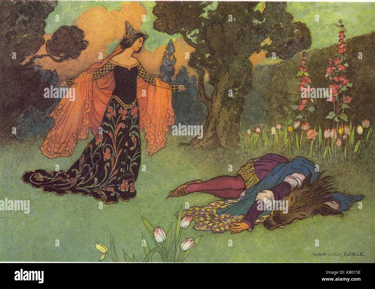 Warwick Goble bella e la Bestia Foto Stock