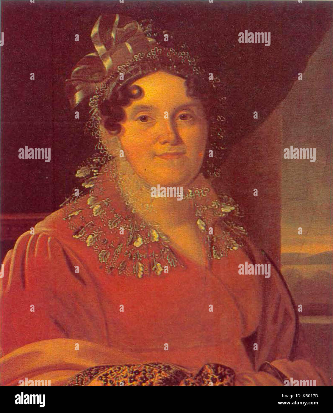 Signora sconosciuta da F.A. Tulov (1820 30s, Odessa) Foto Stock