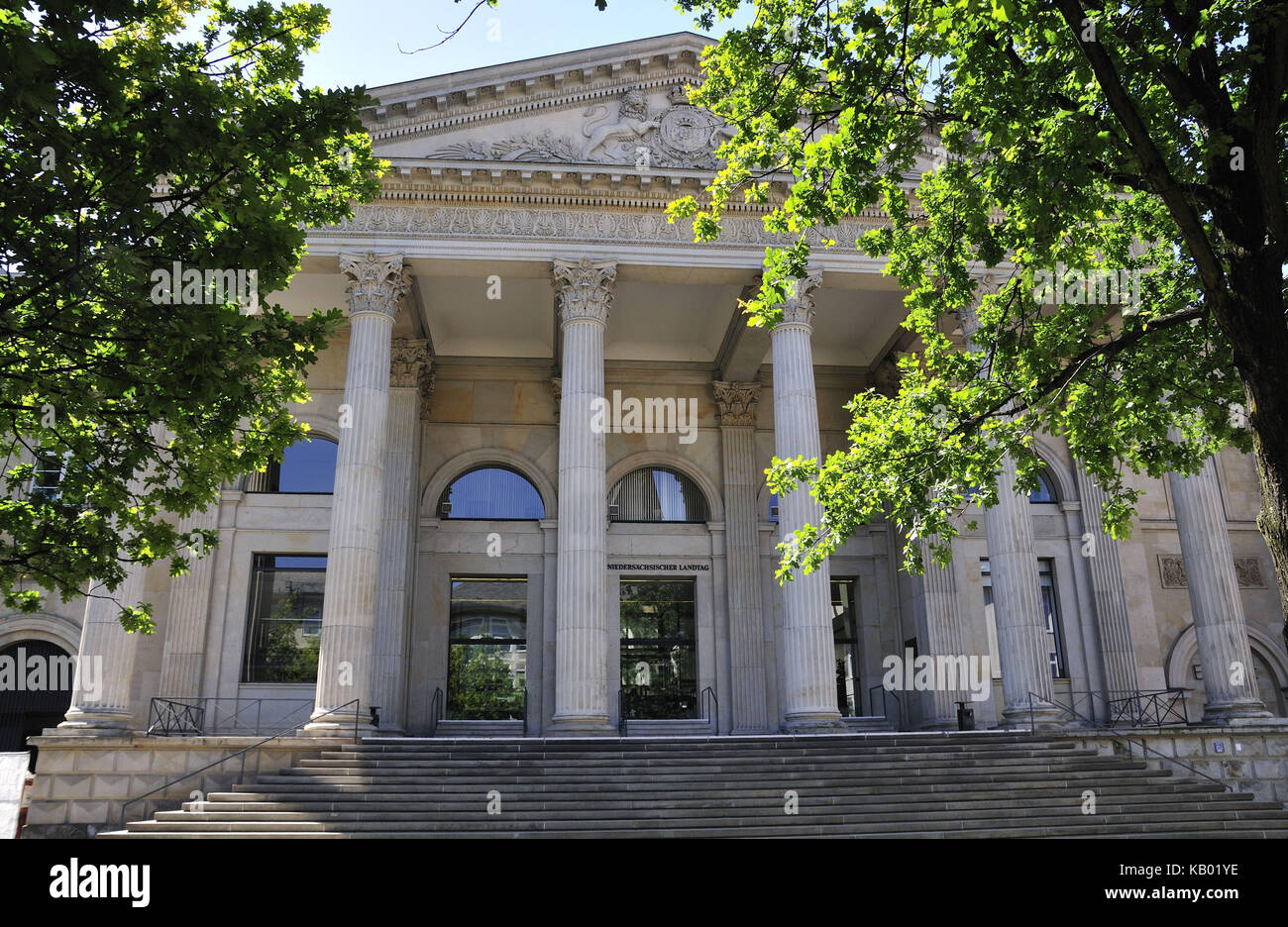 Hannover, bassa Sassonia, monumento "i Göttingen sette", monumento in bronzo in ricordo di 7 professori Göttingen nel 1837 contro il re Ernst agosto protestò, Foto Stock