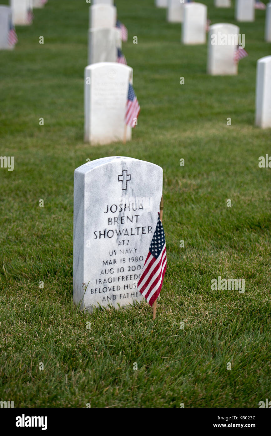 Fort Rosecrans Cimitero Nazionale, San Diego, California, Stati Uniti d'America Foto Stock