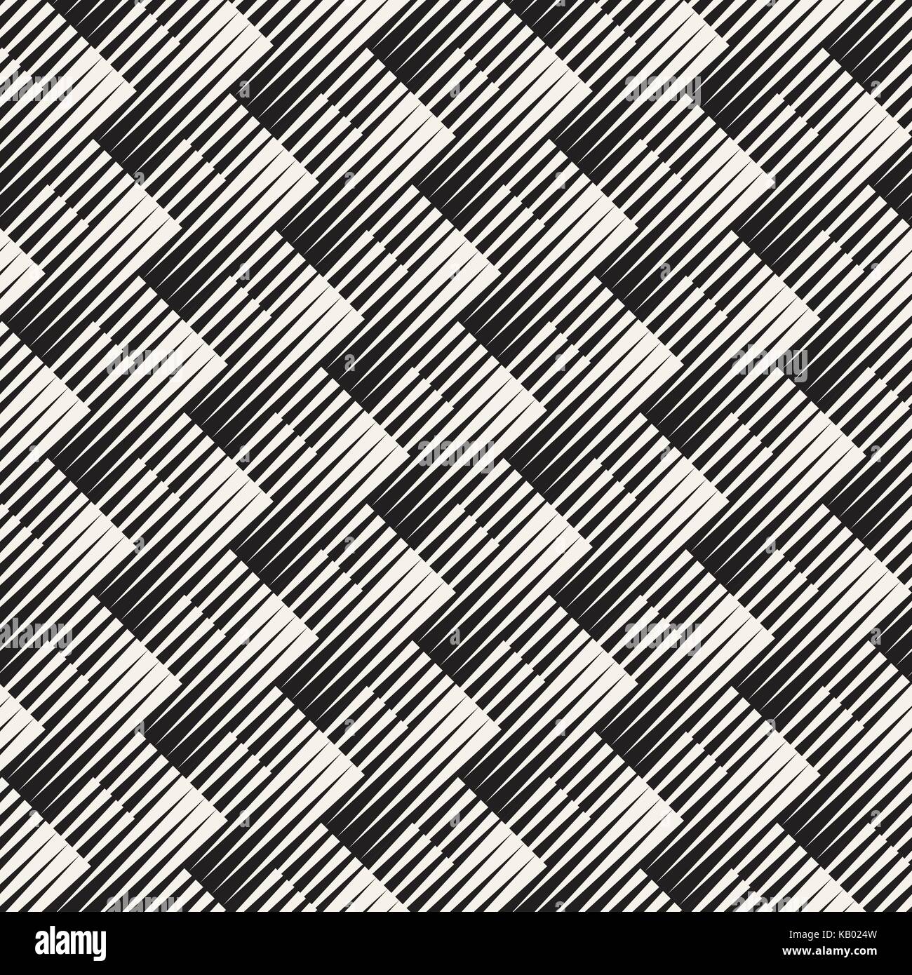 Vector seamless disegno geometrico. regolari ornamento piastrellato. cross tilig sfondo astratto. moderno mosaico di mezzitoni texture. Illustrazione Vettoriale