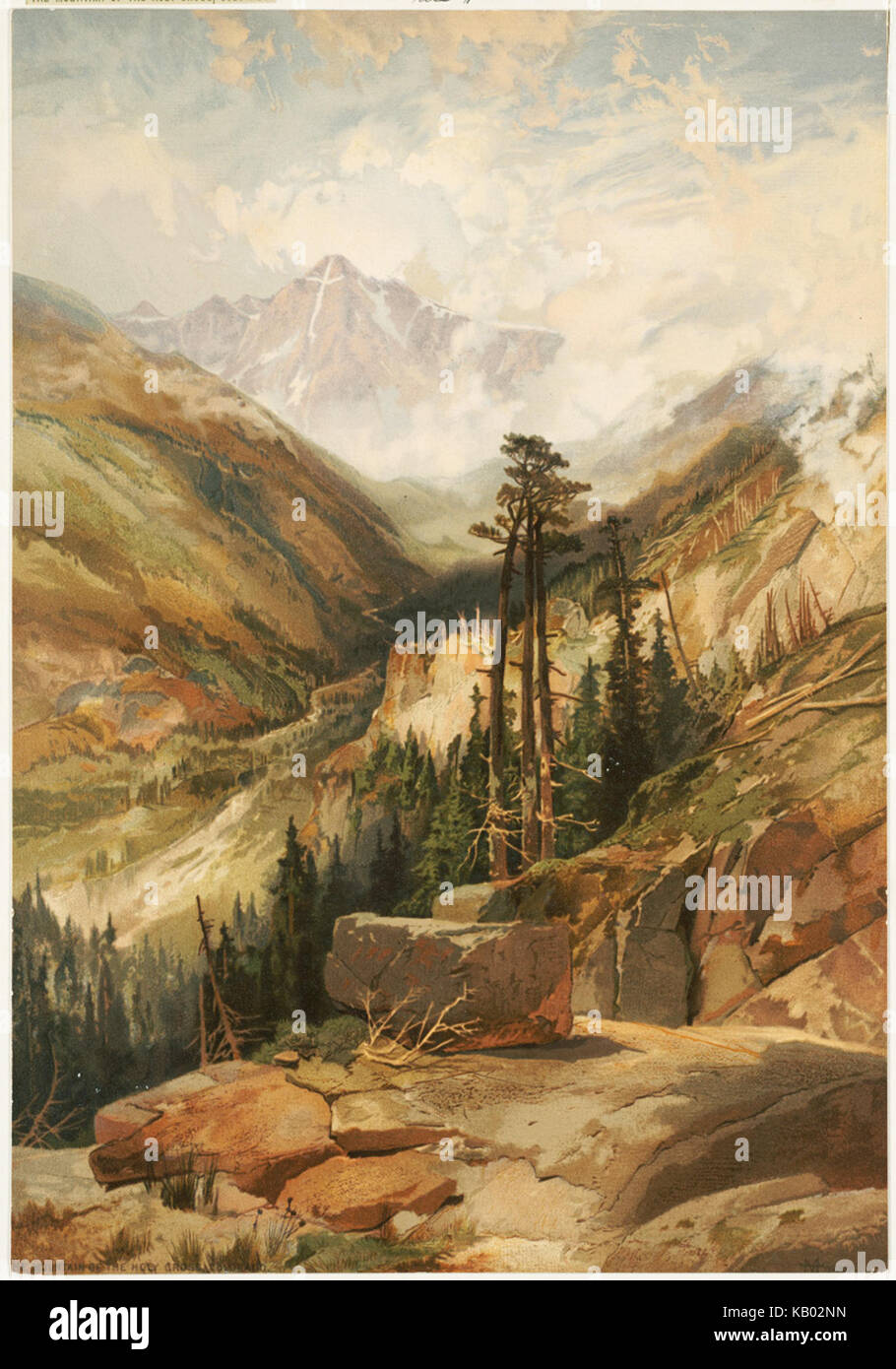 La montagna di Santa Croce, Colorado (Boston Public Library) Foto Stock