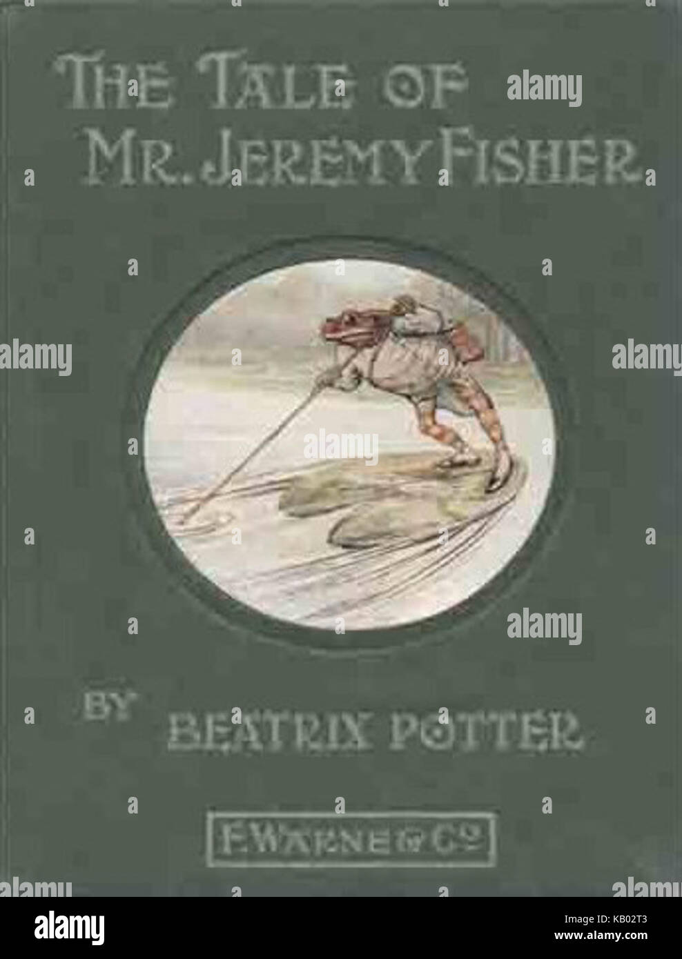 Il racconto del signor Jeremy Fisher prima edizione il coperchio Foto Stock