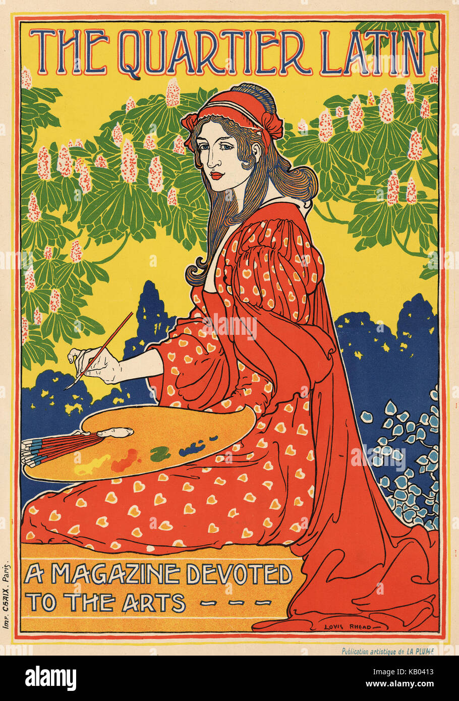 Il Quartier Latin, una rivista dedicata alle arti, poster pubblicitario, ca. 1895 Foto Stock