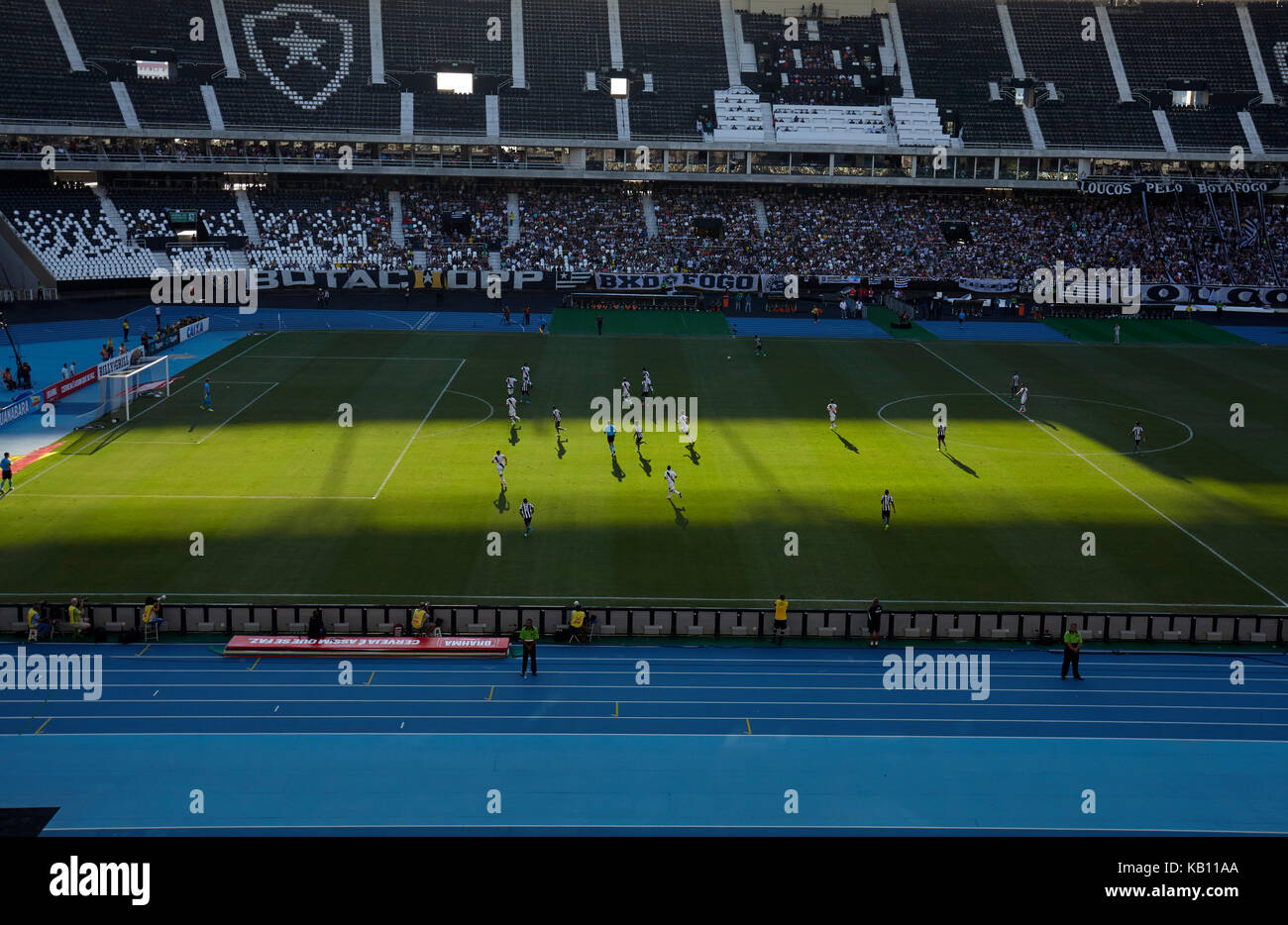 Finale di calcio del Rio Club tra Botafogo e Vasco da Gama a Estádio Olímpico Nilton Santos, Rio de Janeiro, Brasile, Sud America Foto Stock