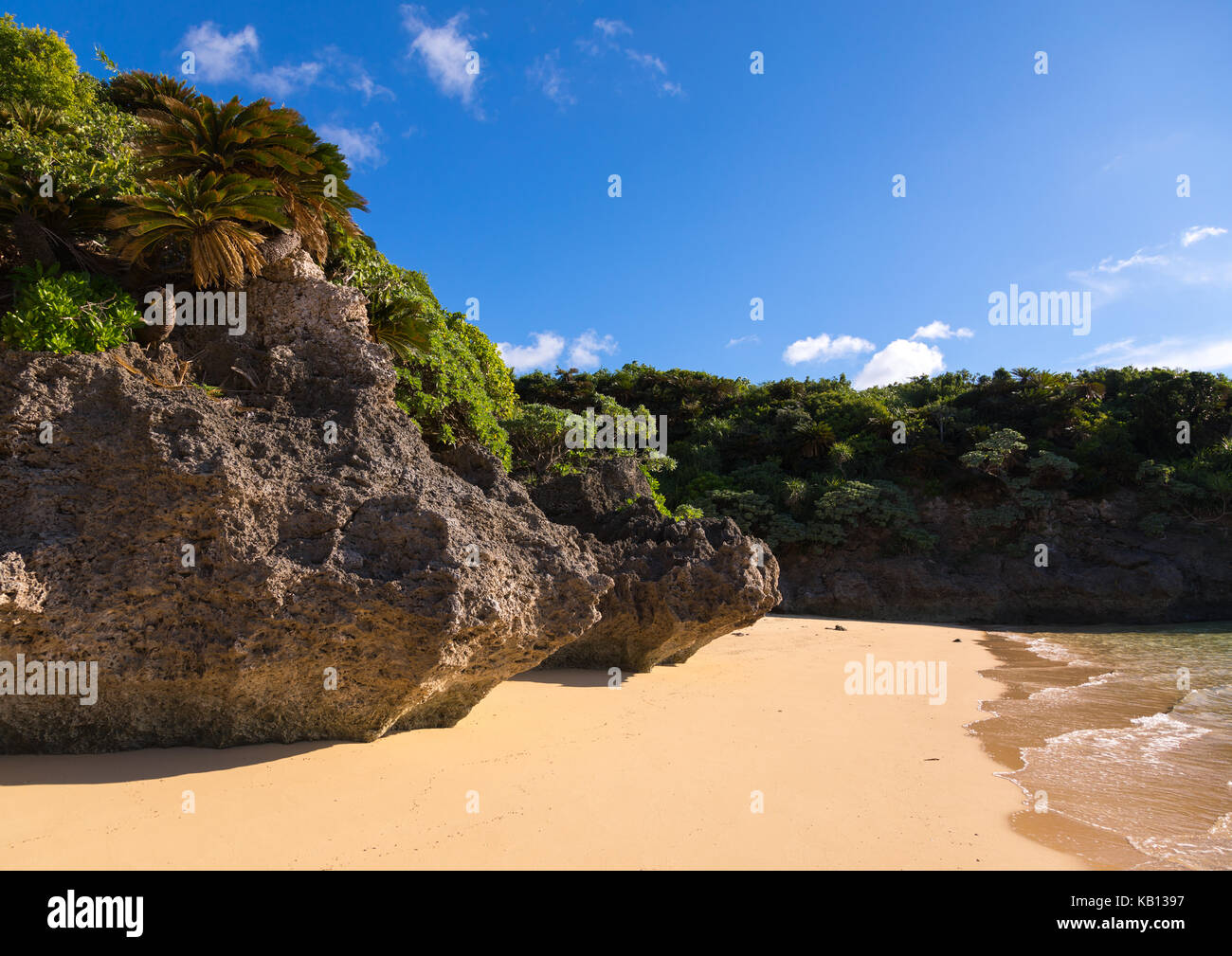 Svuotare Sunset beach, isole yaeyama, ishigaki, Giappone Foto Stock