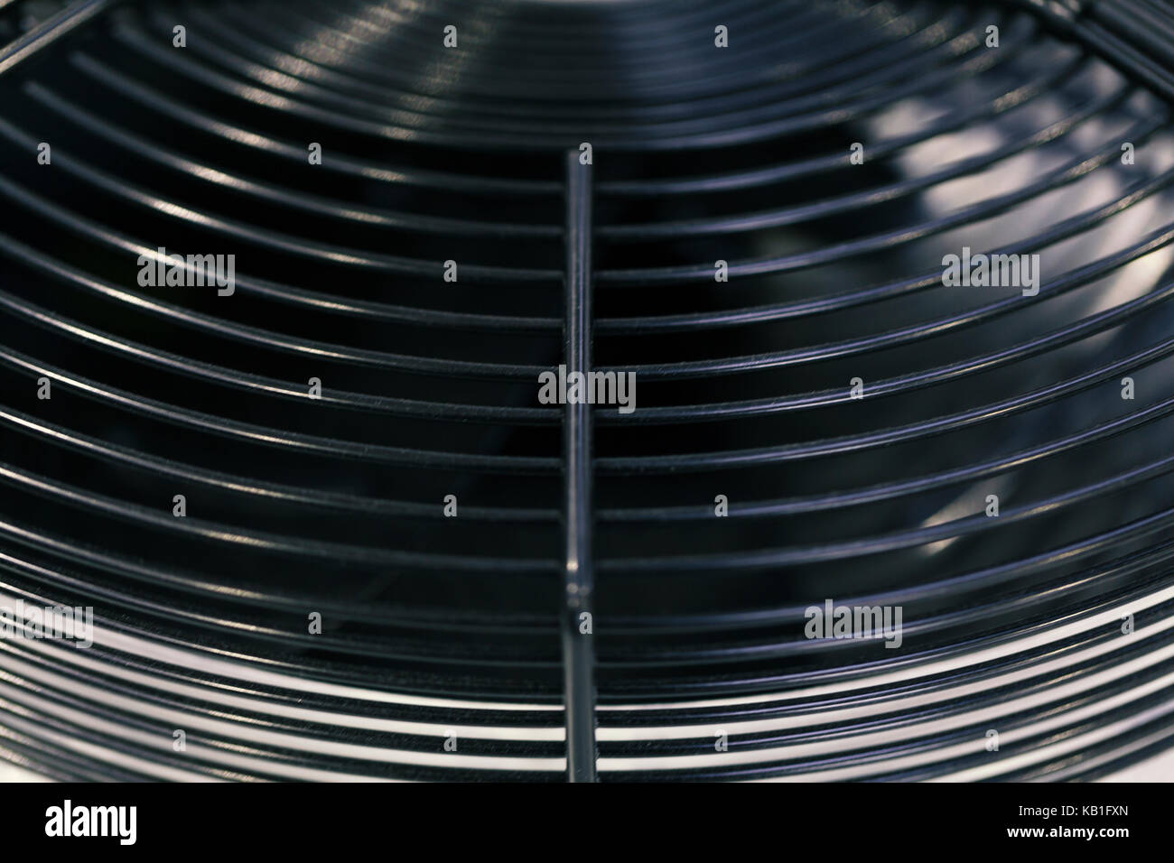 Ventilatore industriale sul gruppo di raffreddamento, chiudere fino Foto Stock