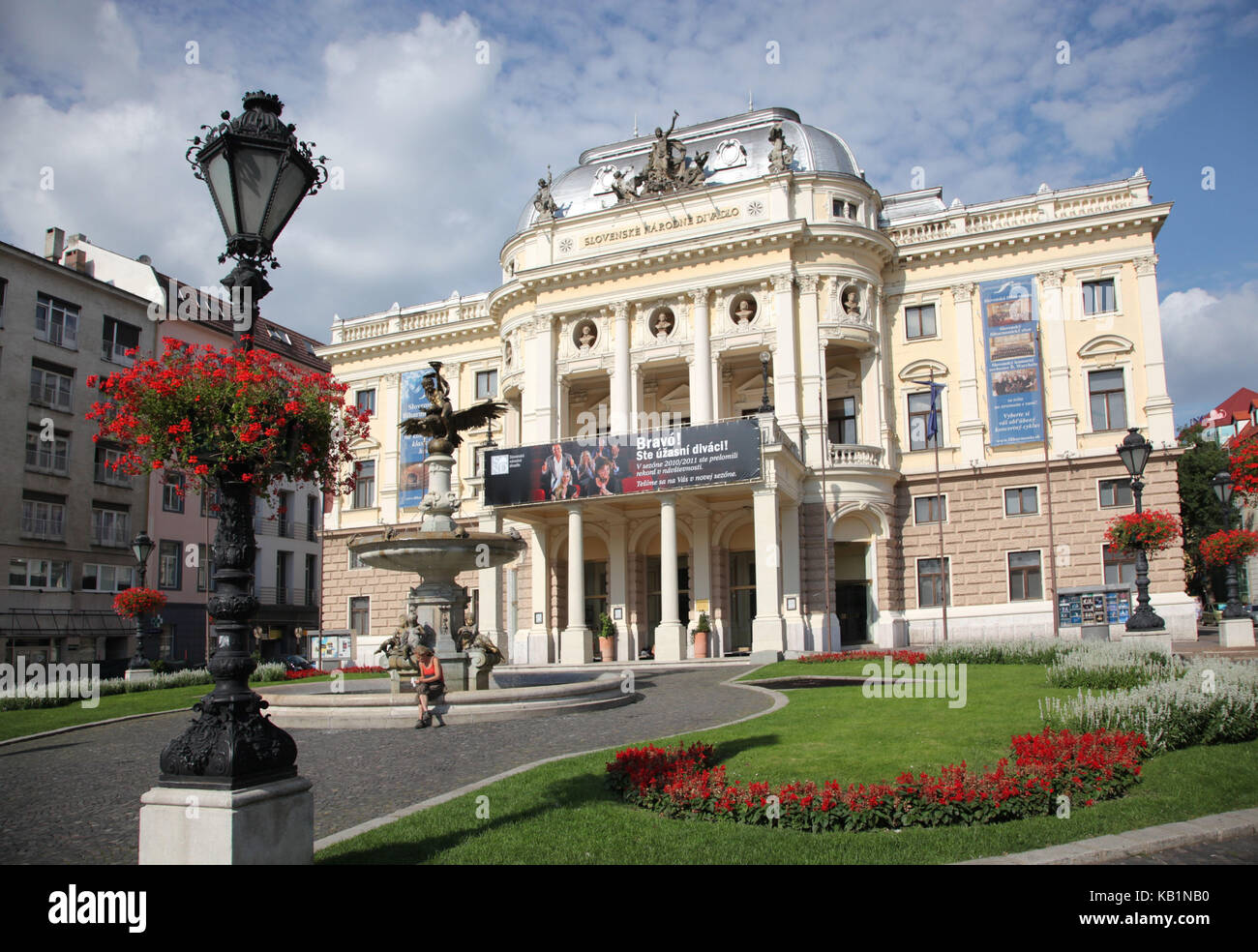 Teatro nazionale slovacco, opera a Bratislava, in Slovacchia, Foto Stock