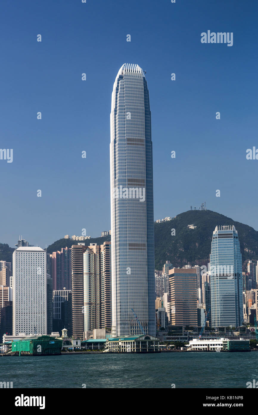 Visualizzare al centro finanziario di Hong Kong, Foto Stock