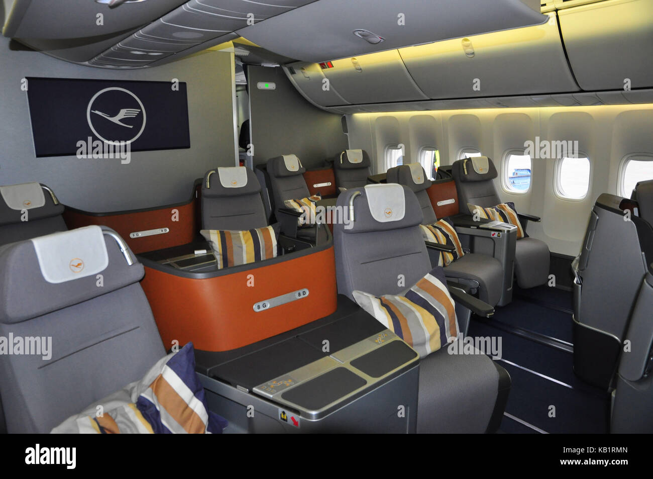 Aviazione civile, aria liner, cabina, business class, Foto Stock