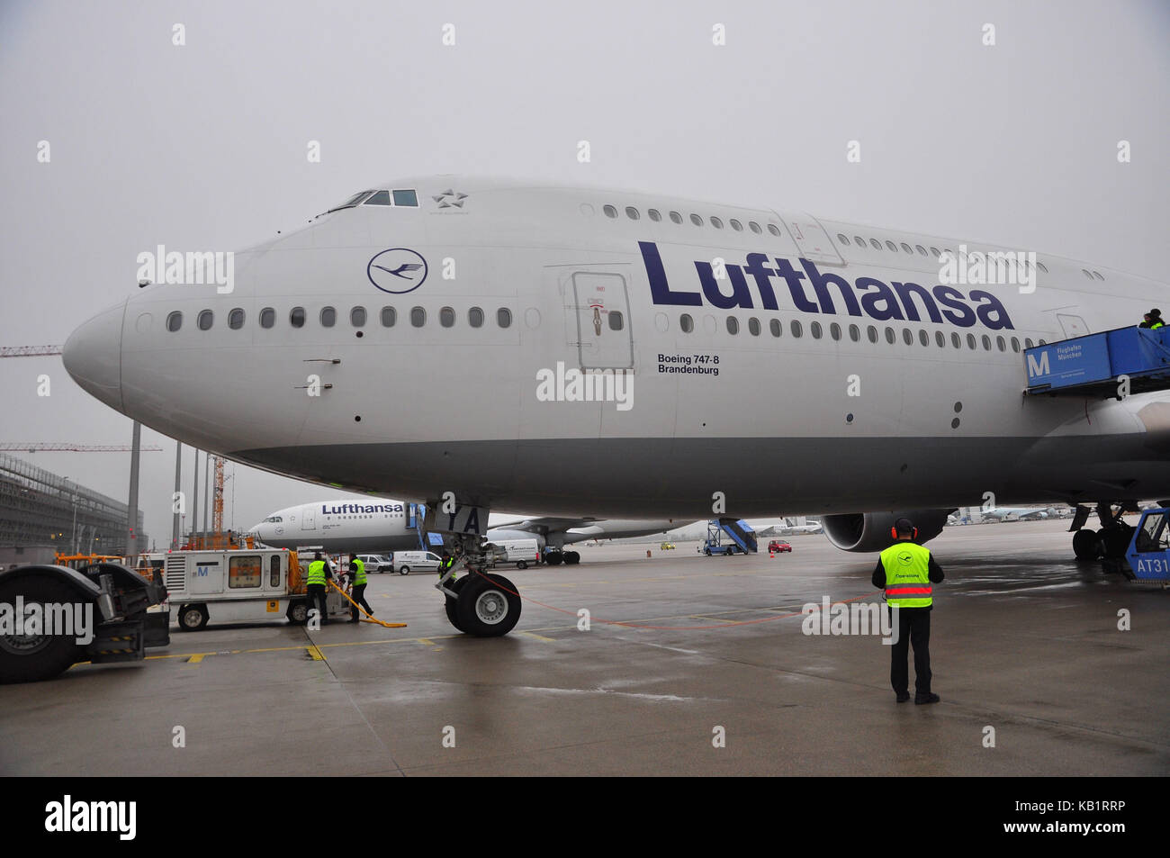 Aviazione civile, aria liner, pista, check-up, avviare i preparativi, Foto Stock