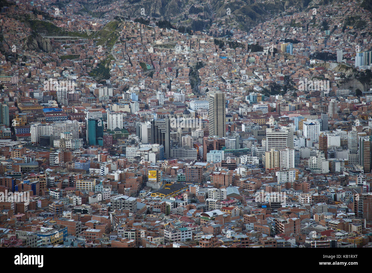 Bolivia, la paz, townscape, Foto Stock