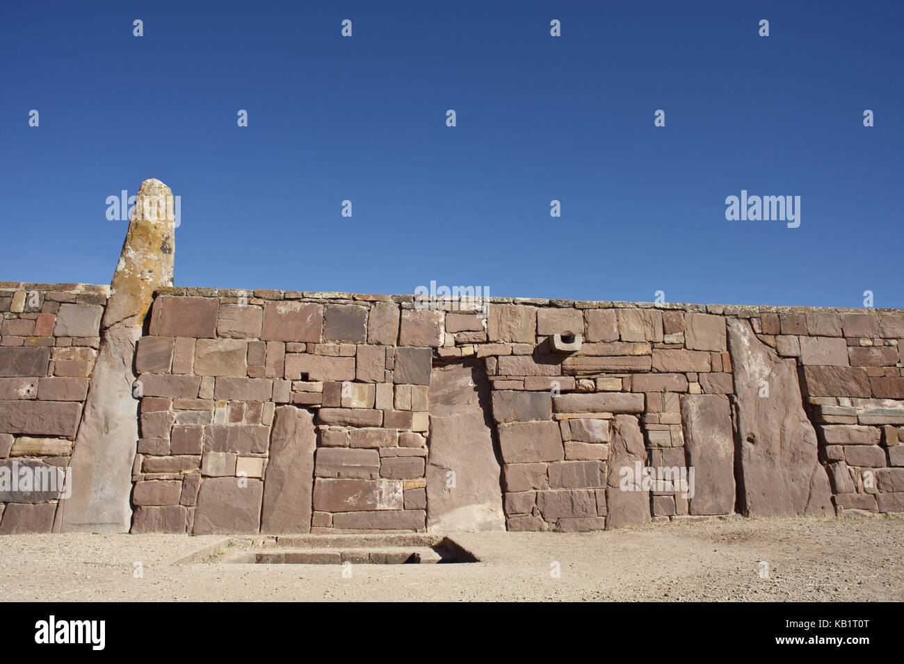 Bolivia, tiahuanaco, pre-ispanici rovine, Foto Stock