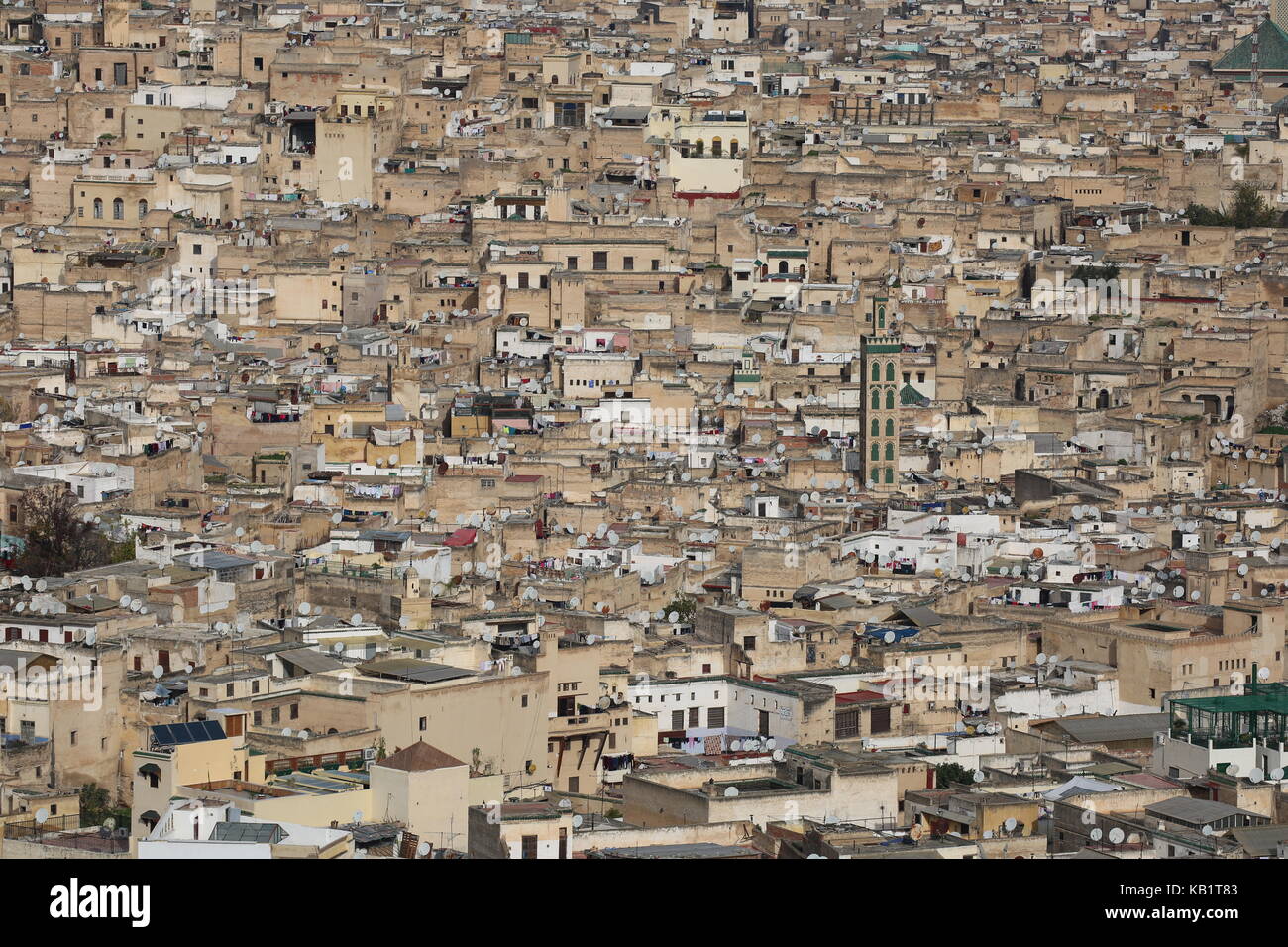 Marokko - Marocco - Fes città dalla collina Foto Stock