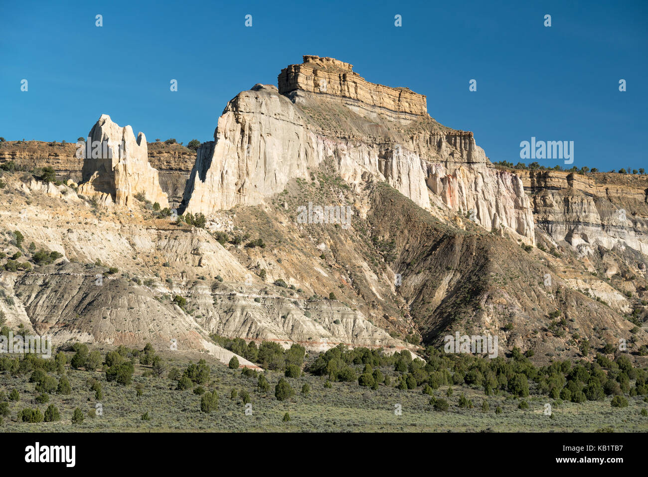 Formazione di roccia sopra dry creek, la grande scala - escalante monumento nazionale, Utah. Foto Stock