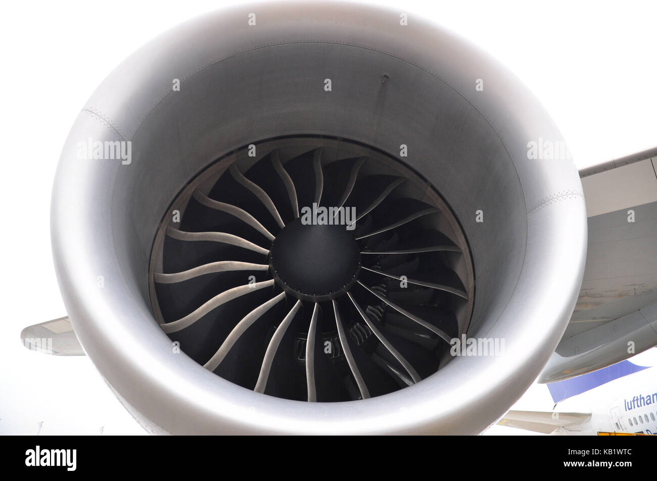 Aviazione civile, aria liner, pista, motore a turbina, Foto Stock