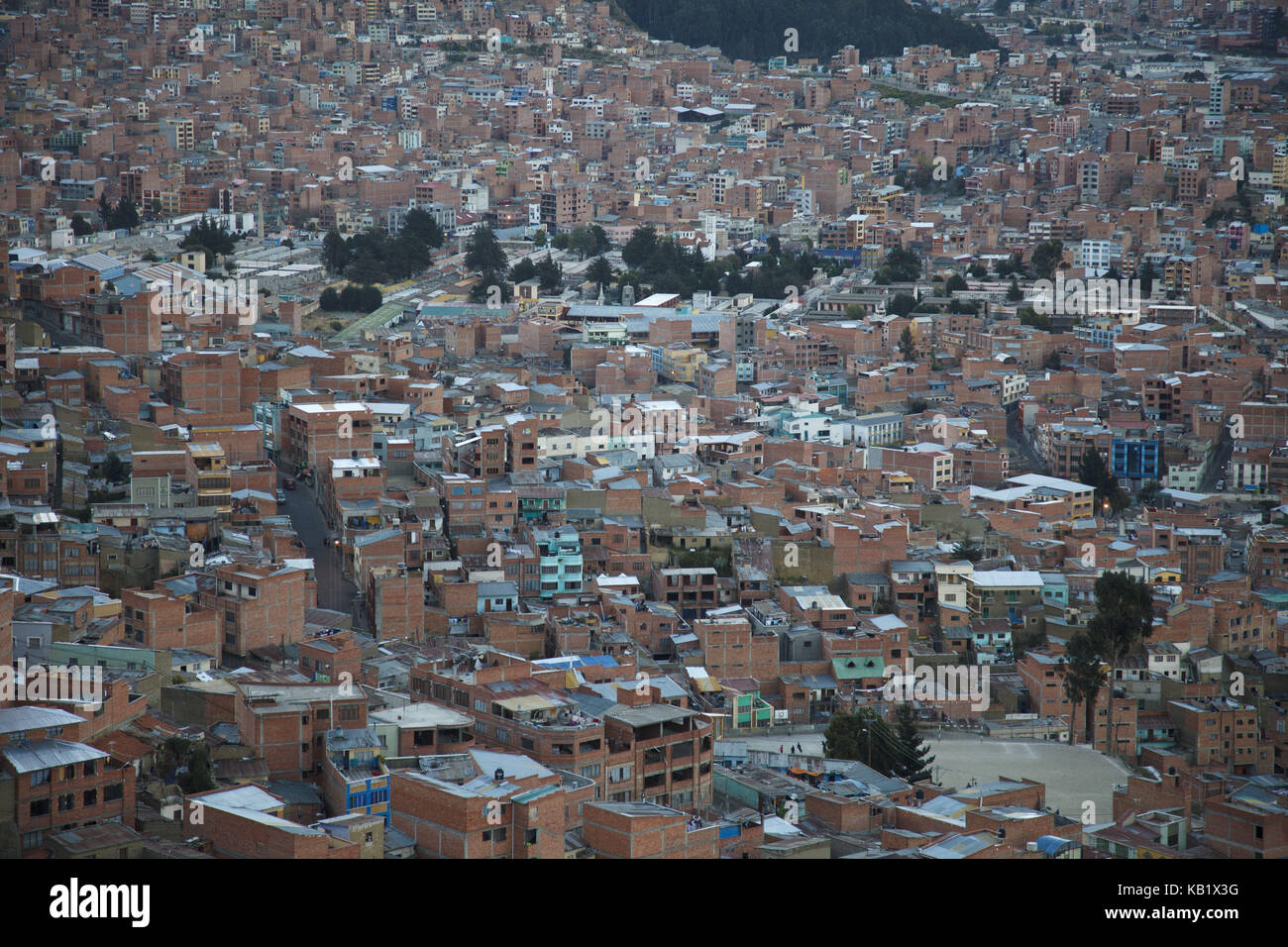 Bolivia, la paz, townscape, Foto Stock