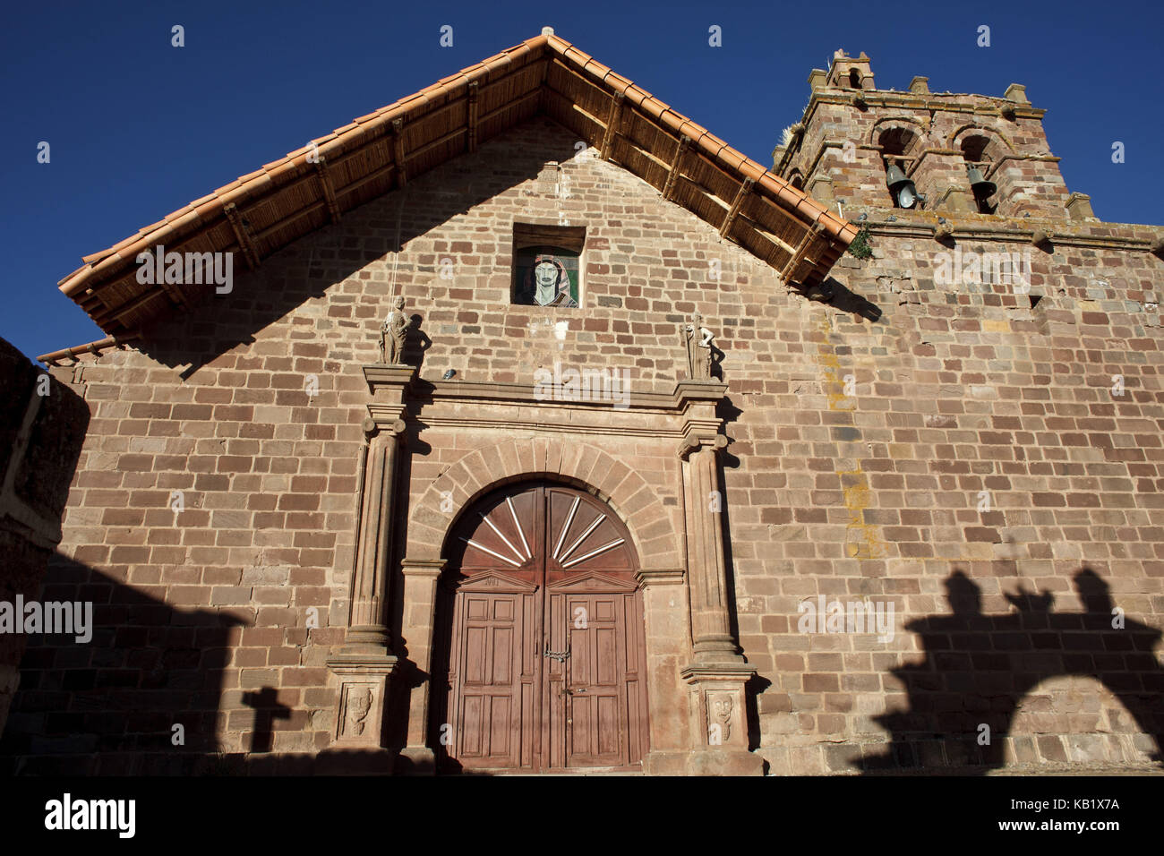 Bolivia, Tiahuanaco, chiesa, Foto Stock
