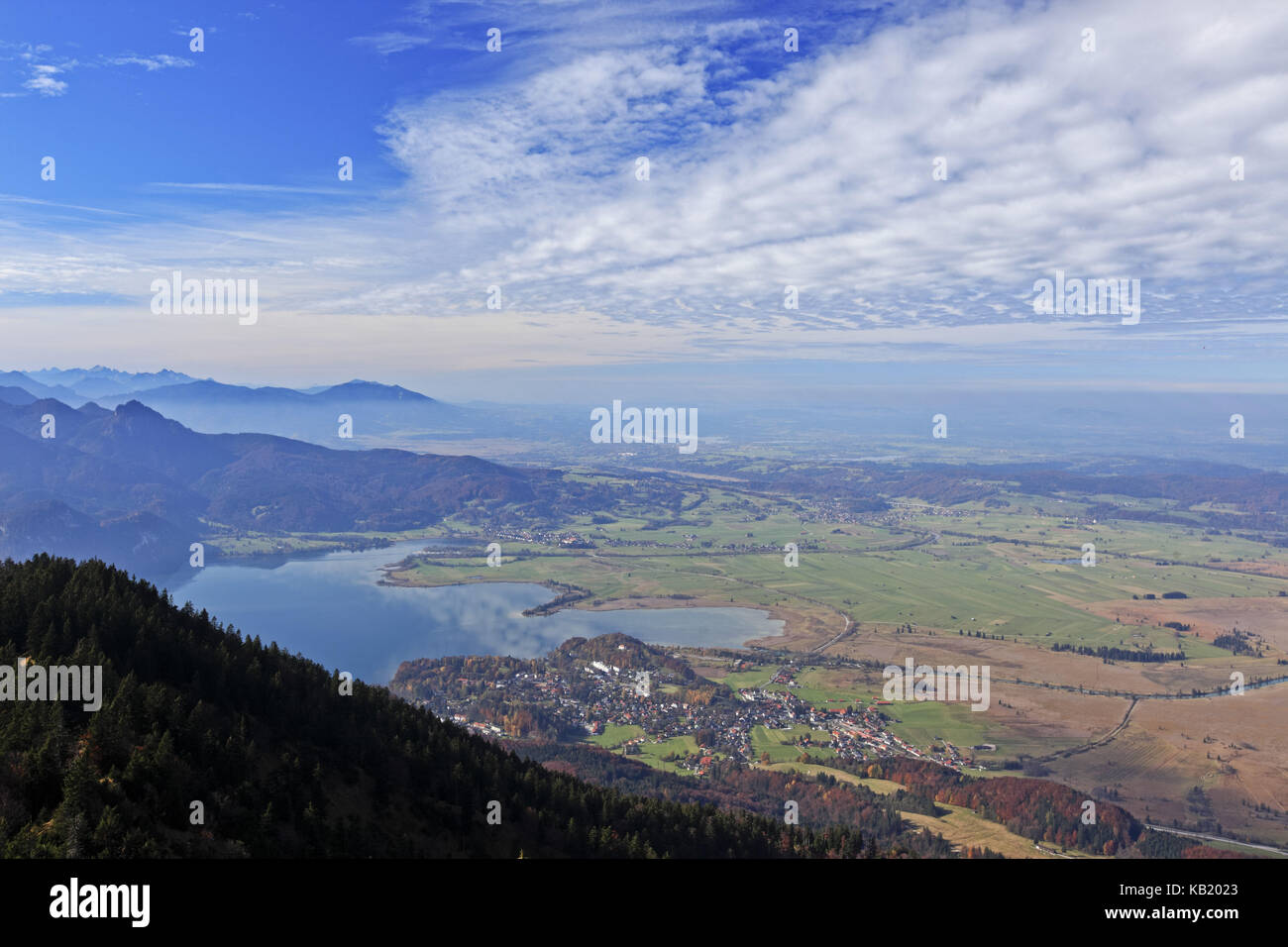 In Germania, in Baviera, Baviera, Rabenkopf bavaresi prealpi, Kochelsee, Kochel in lago, Kochelmoos (moor)Ammergauer Alpi, Foto Stock