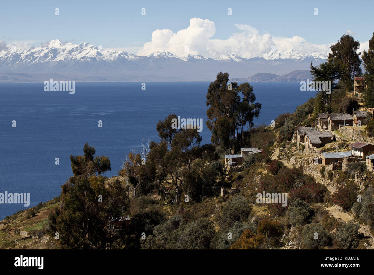 Bolivia, titicacasee, Copacabana, Foto Stock