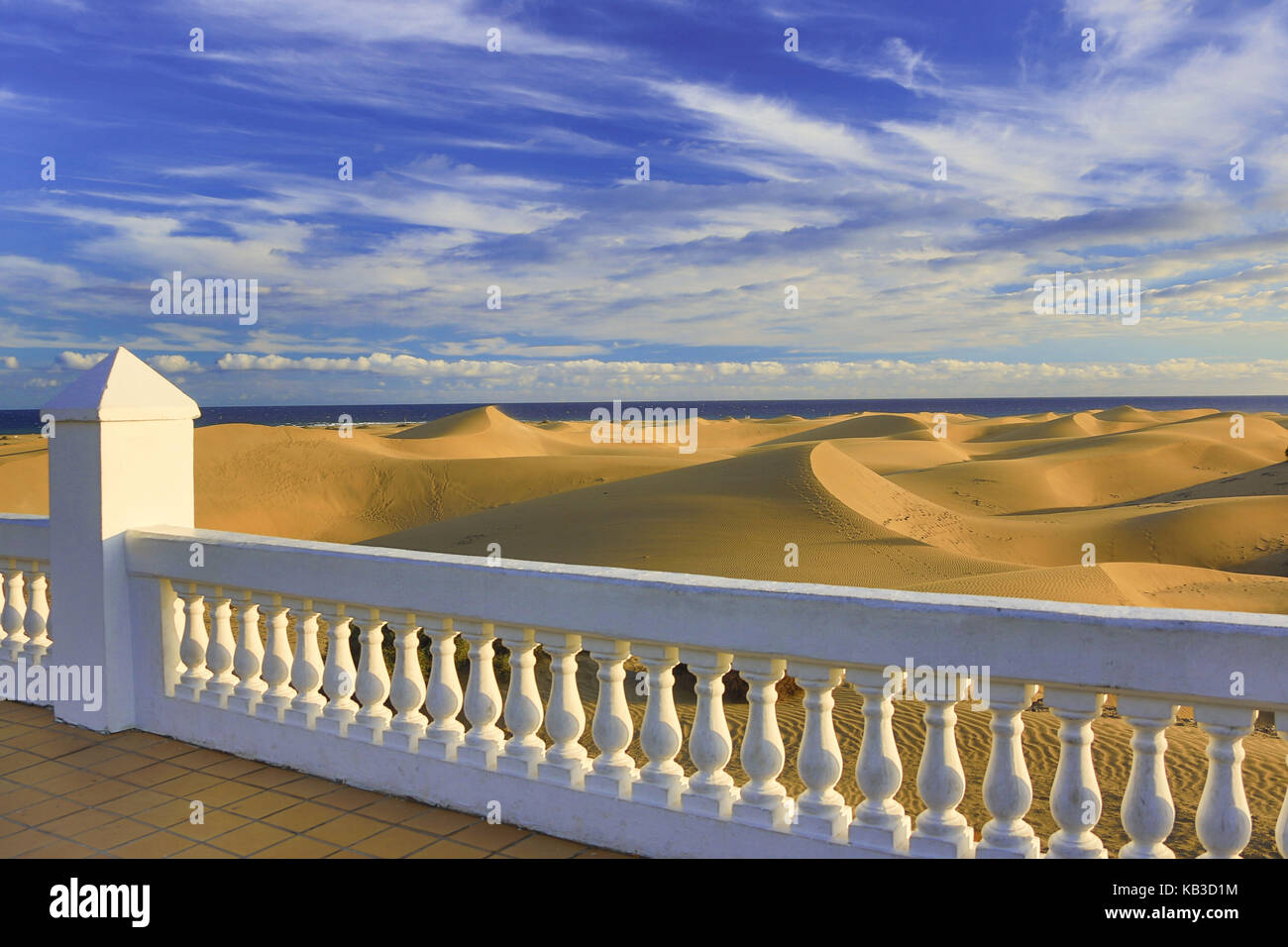 Spagna, Isole Canarie, Gran Canaria, dune di sabbia di Maspalomas, Foto Stock
