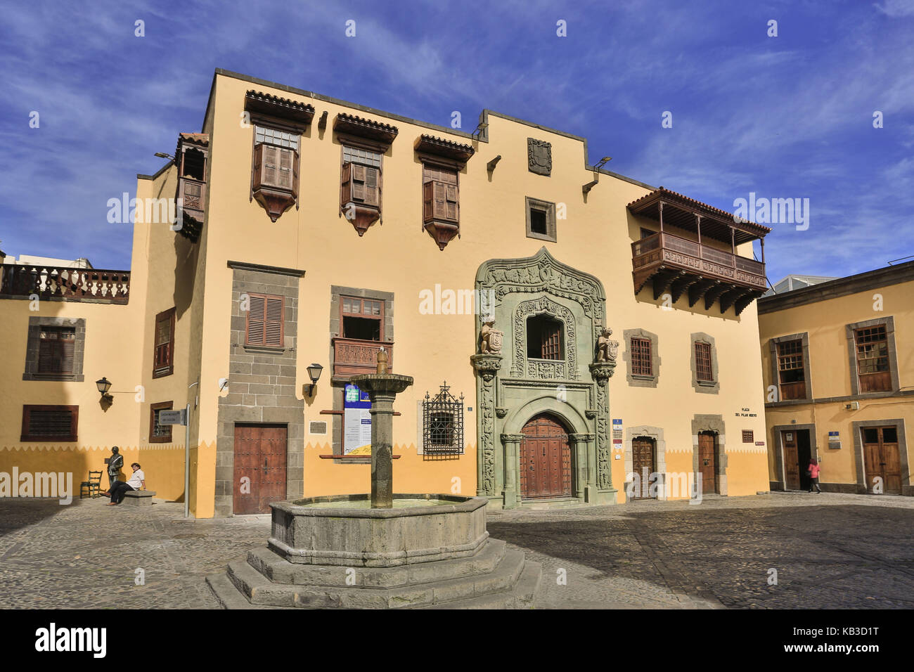 Spagna, Isole Canarie, Gran Canaria, Las Palma, Casa de Colon, la casa degli autobus di Colom, Foto Stock