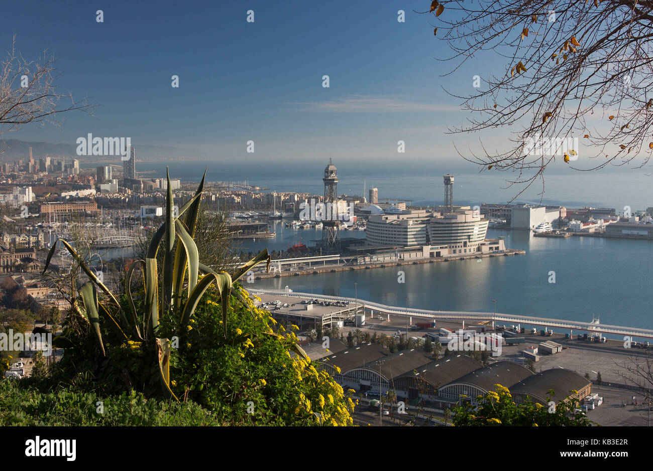 In Spagna, in Catalogna, Barcellona, porto, world trade center building Foto Stock
